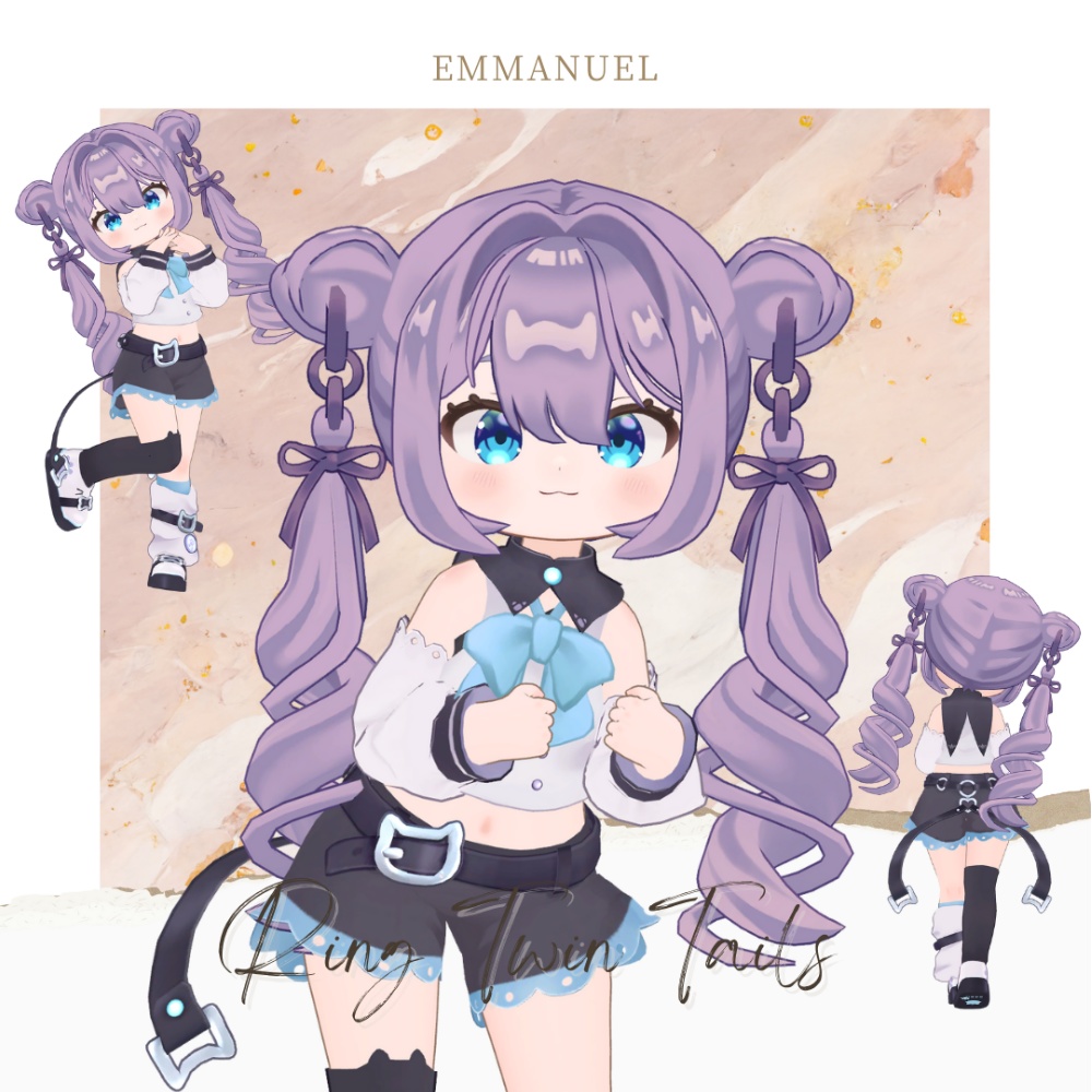 【まめひなた・キプフェル】リングツインテール Ring Twin Tails