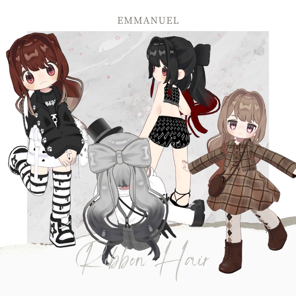 【まめひなた・キプフェル】 リボンヘア RIBBON HAIR