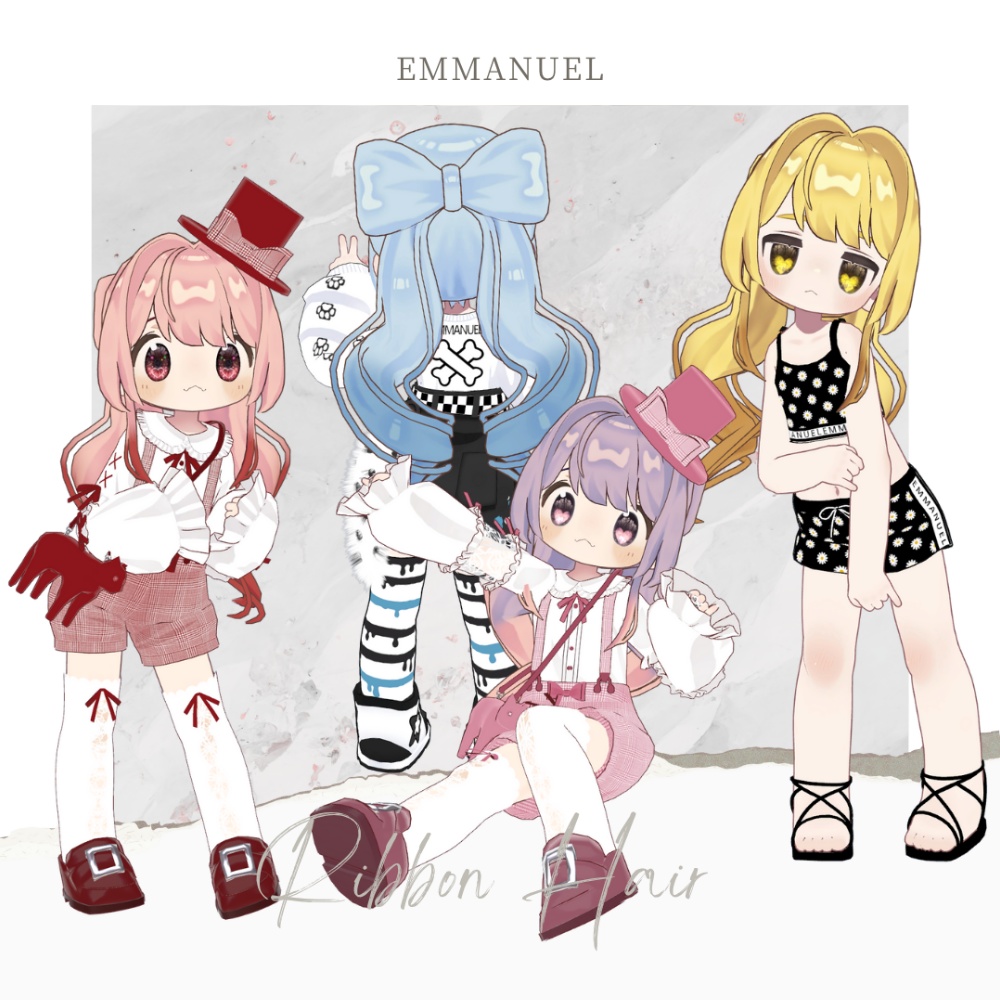 【まめひなた・キプフェル】 リボンヘア RIBBON HAIR