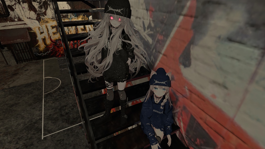 【11Avatars】Grunge Hoodie グランジフーディー