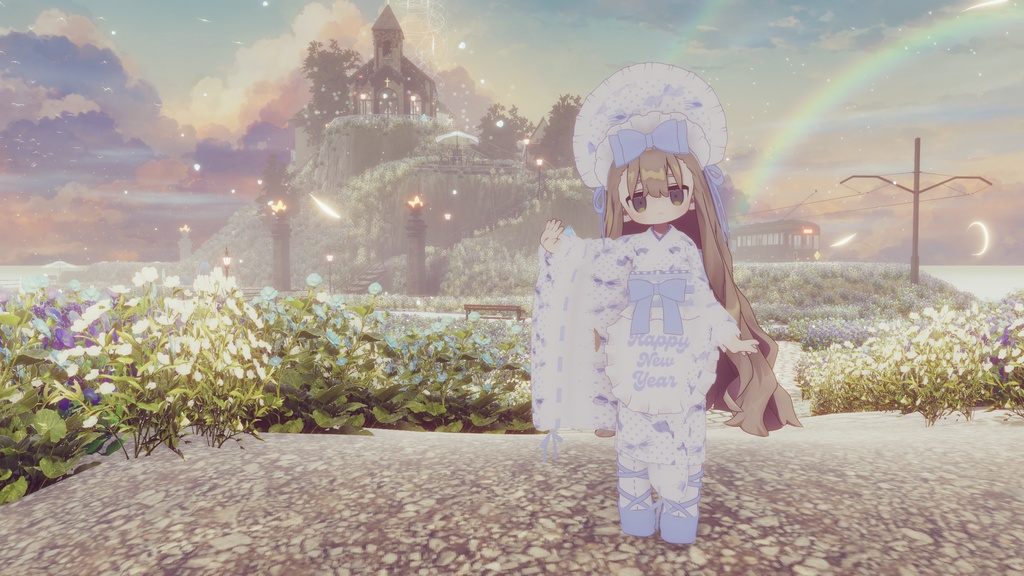 【まめふれんず】Sweet Dolly Kimono