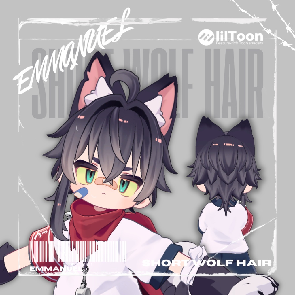 【4Avatars】ショートウルフヘア Short Wolf Hair