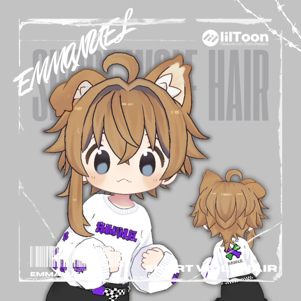 【4Avatars】ショートウルフヘア Short Wolf Hair