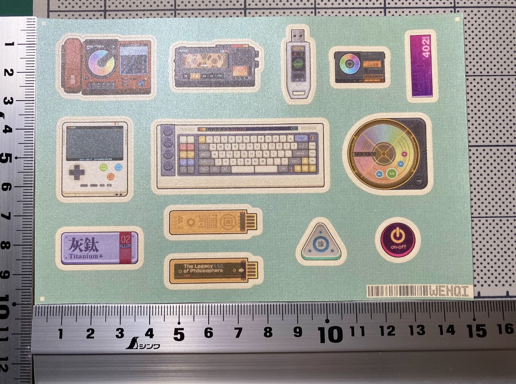 レトロ電子アイテム!!!ステッカーズ