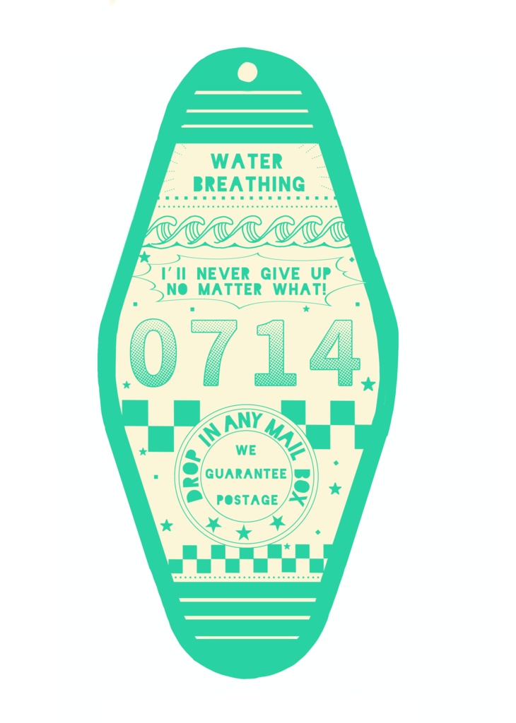 蓄光ラバーモーテルキー