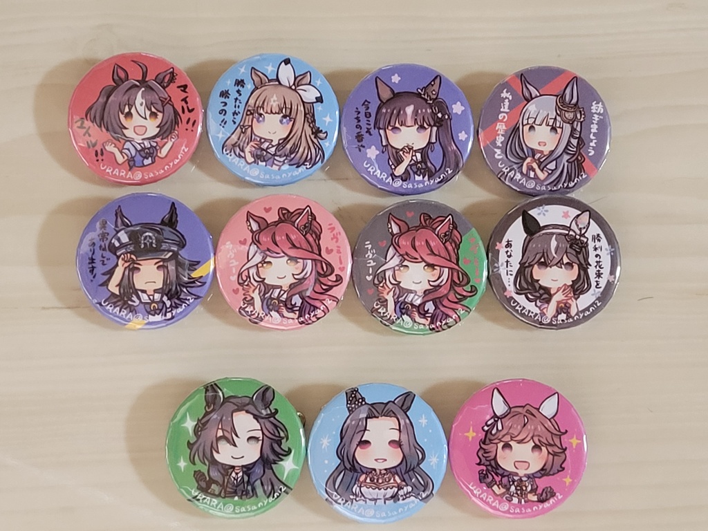 ウマ娘ちゃんミニ缶バッジ2025年8月