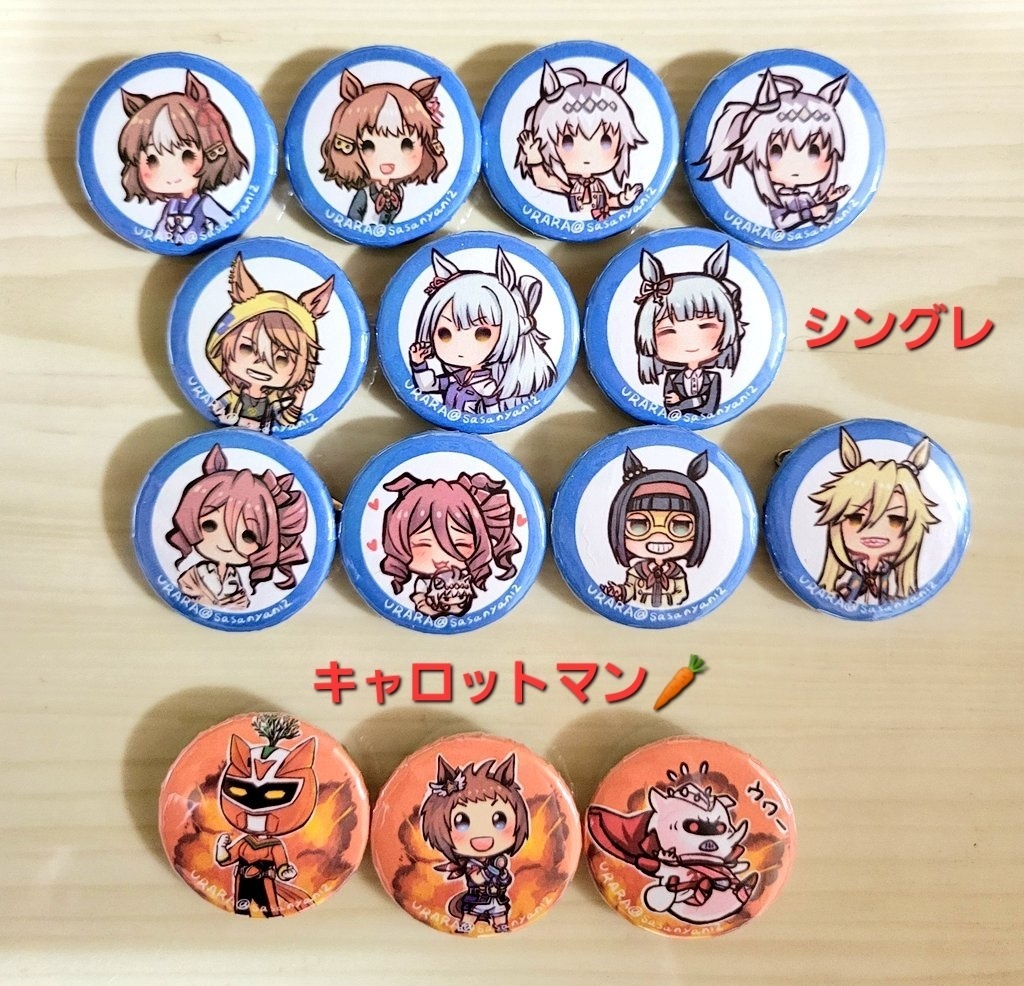 ウマ娘ちゃんミニ缶バッジ2025年8月