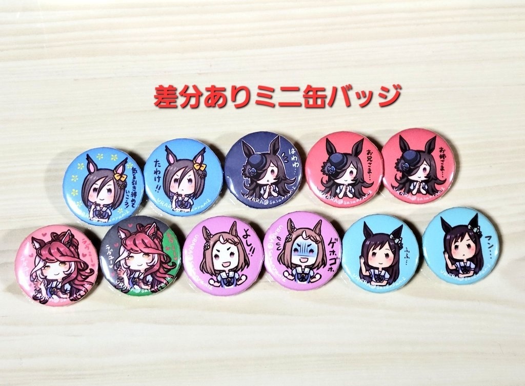 ウマ娘ちゃんミニ缶バッジ2025年8月