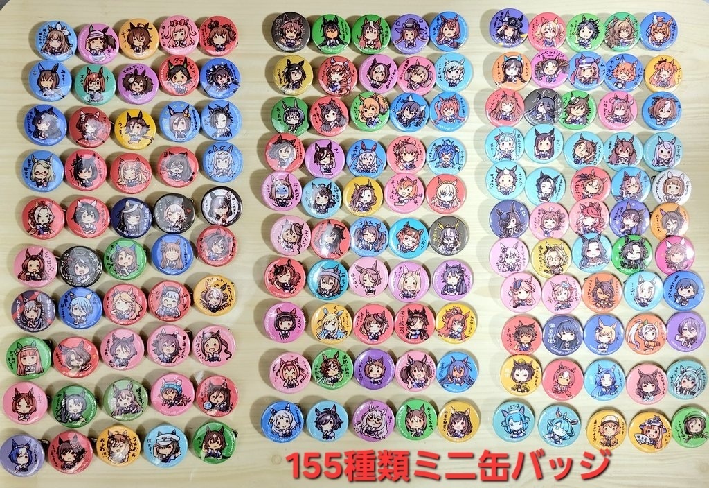 ウマ娘ちゃんミニ缶バッジ2025年8月