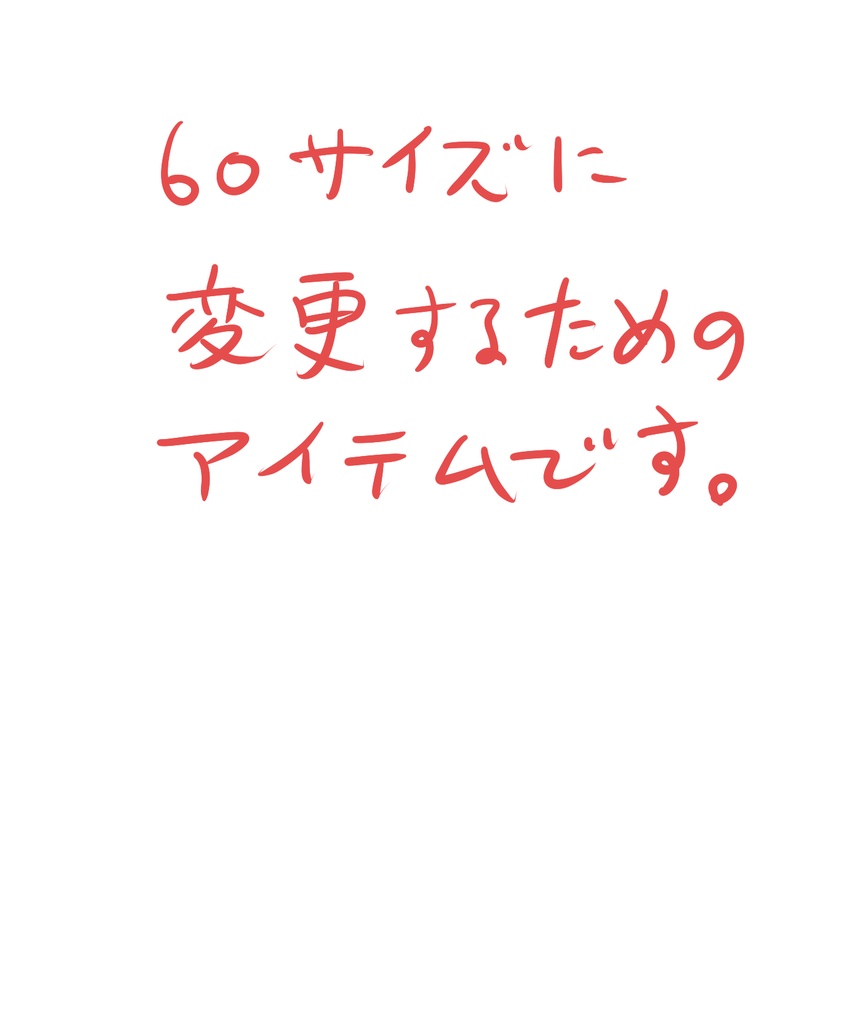 発送サイズ変更【６０サイズ】