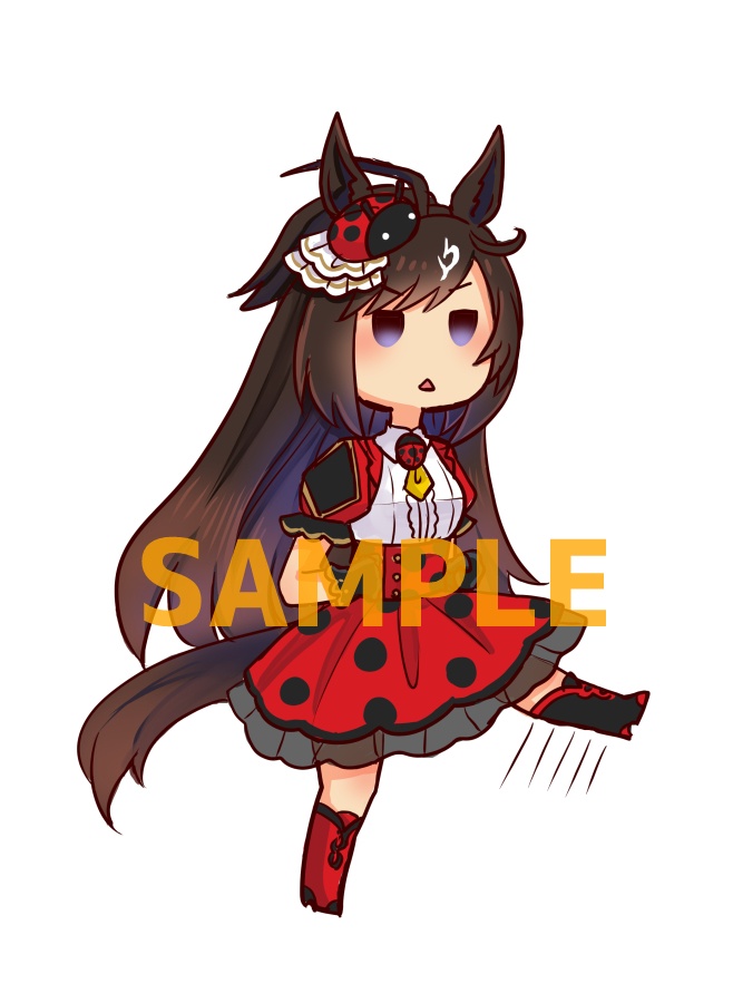 【パレードステッカー】ドゥラメンテてんとう虫仮装(大)