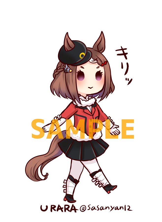 【パレードステッカー】：ツルマルツヨシ誘導バ仮装（小）