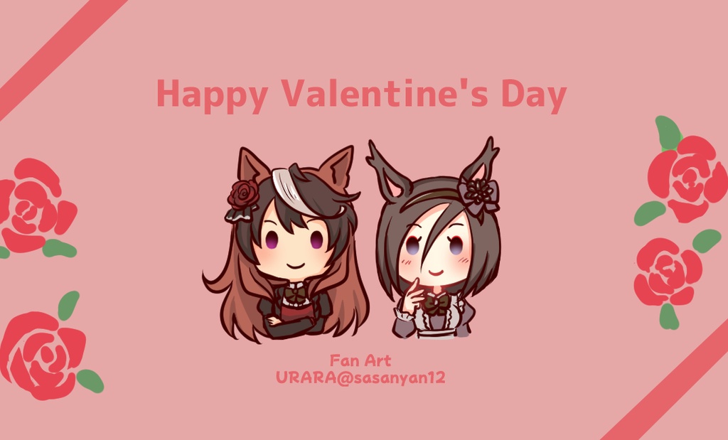 プレゼントBOXに入った、選べるバレンタイン缶バッジ2個セット