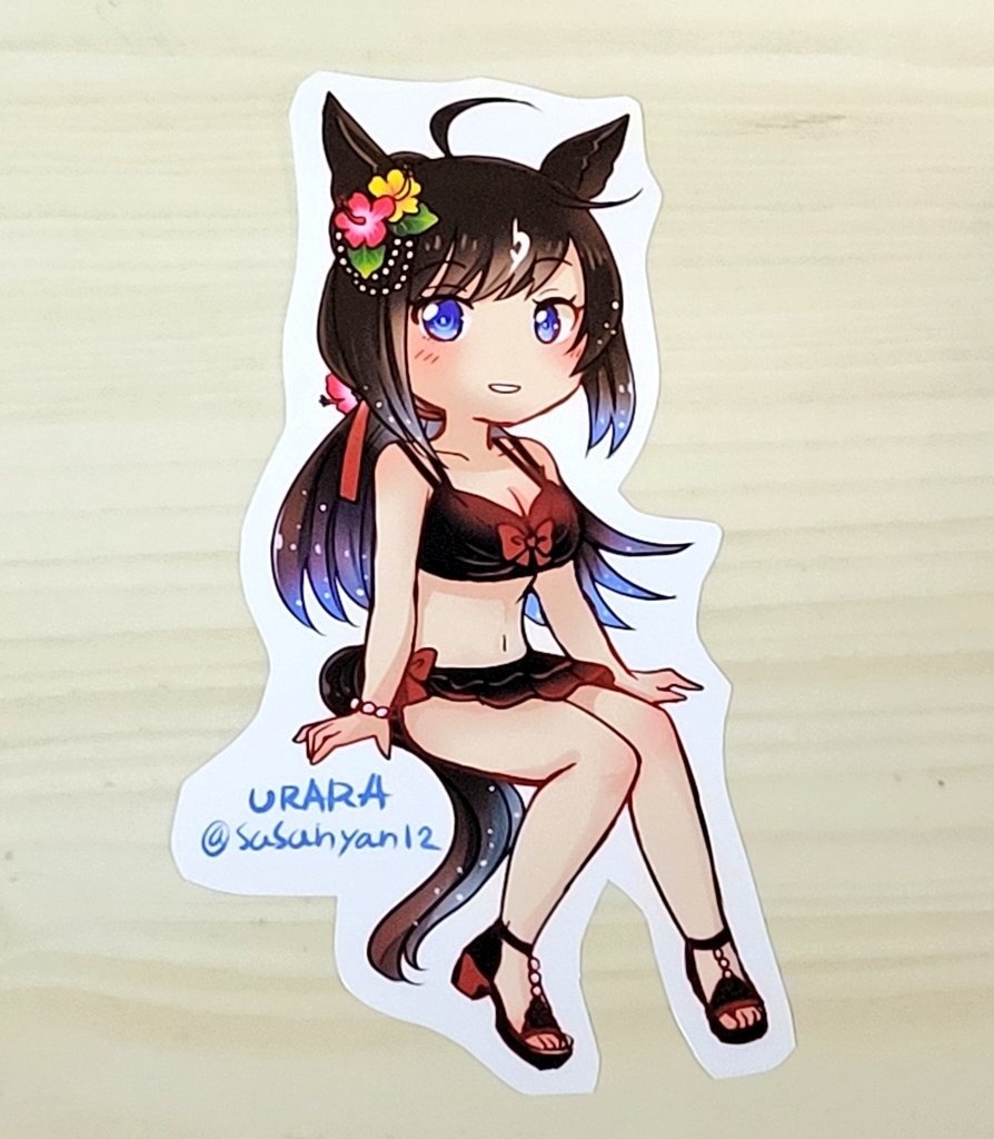 【夏のリゾートウマ娘】ステッカー(小)ドゥラメンテ