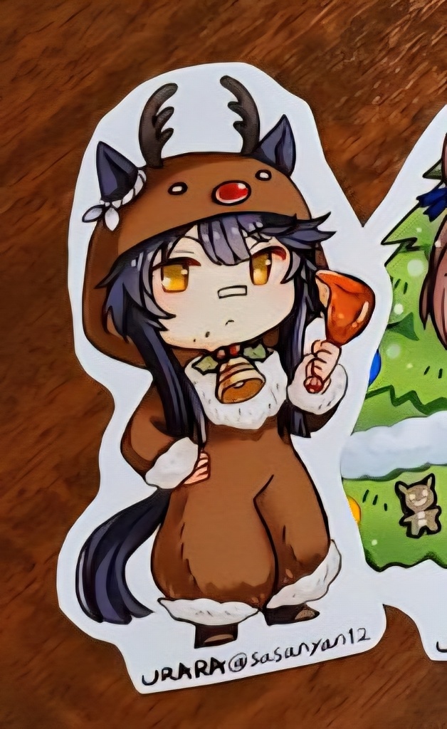 【クリスマス☆ステッカー】ナリタブライアン(トナカイ)