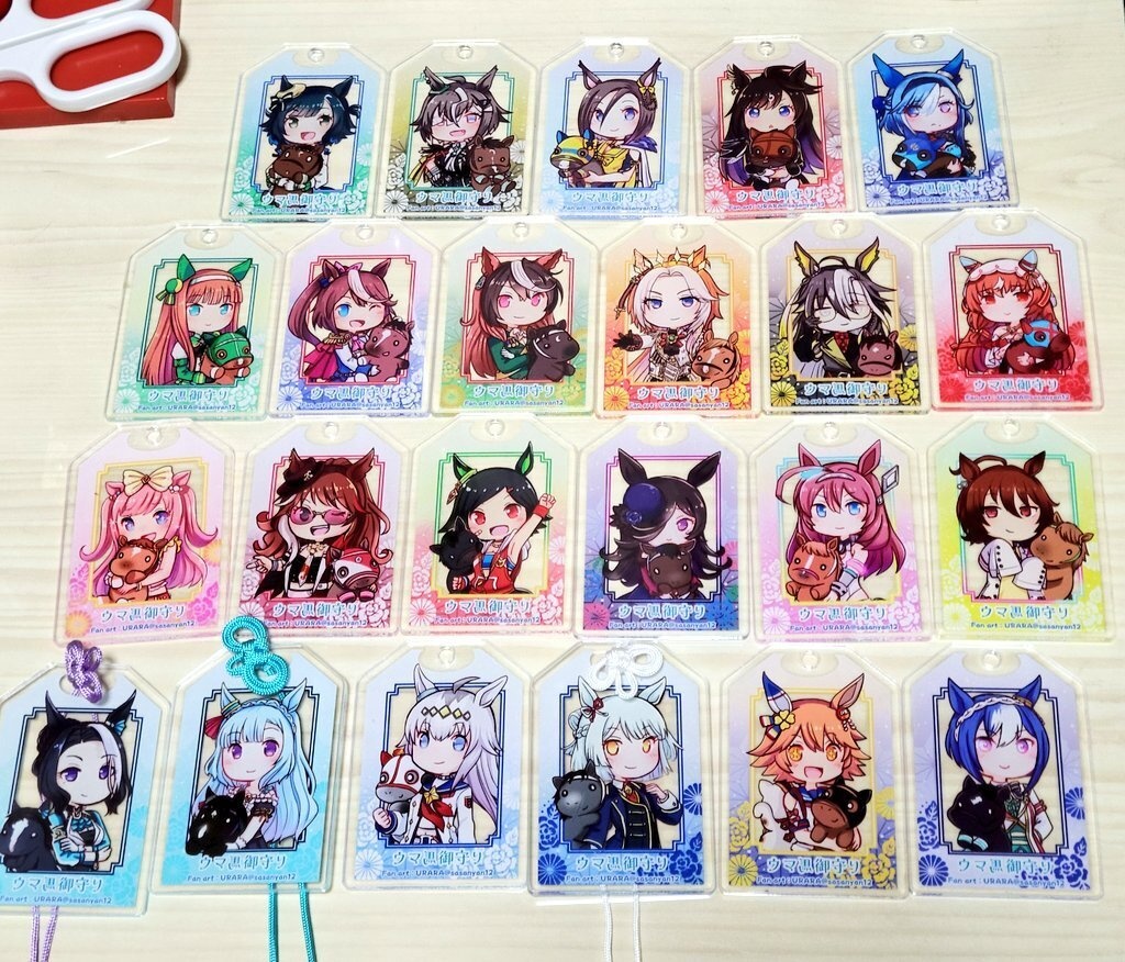 【ウマ馬お守り型アクキー】ウイニングチケット