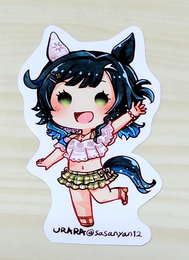 【ミニウマ娘ちゃんステッカー】キセキ水着