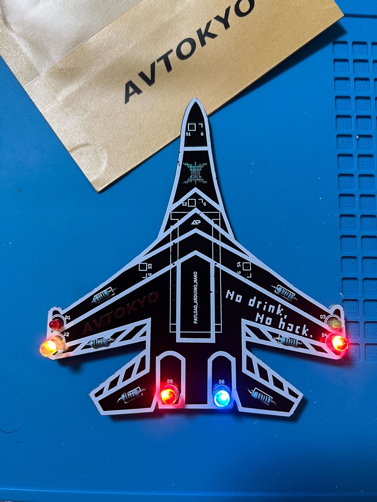 AVTOKYO2021 design soldering badge