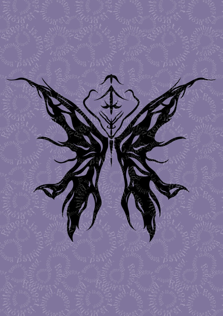 蝶のタトゥー詰め合わせセット【VRC想定】