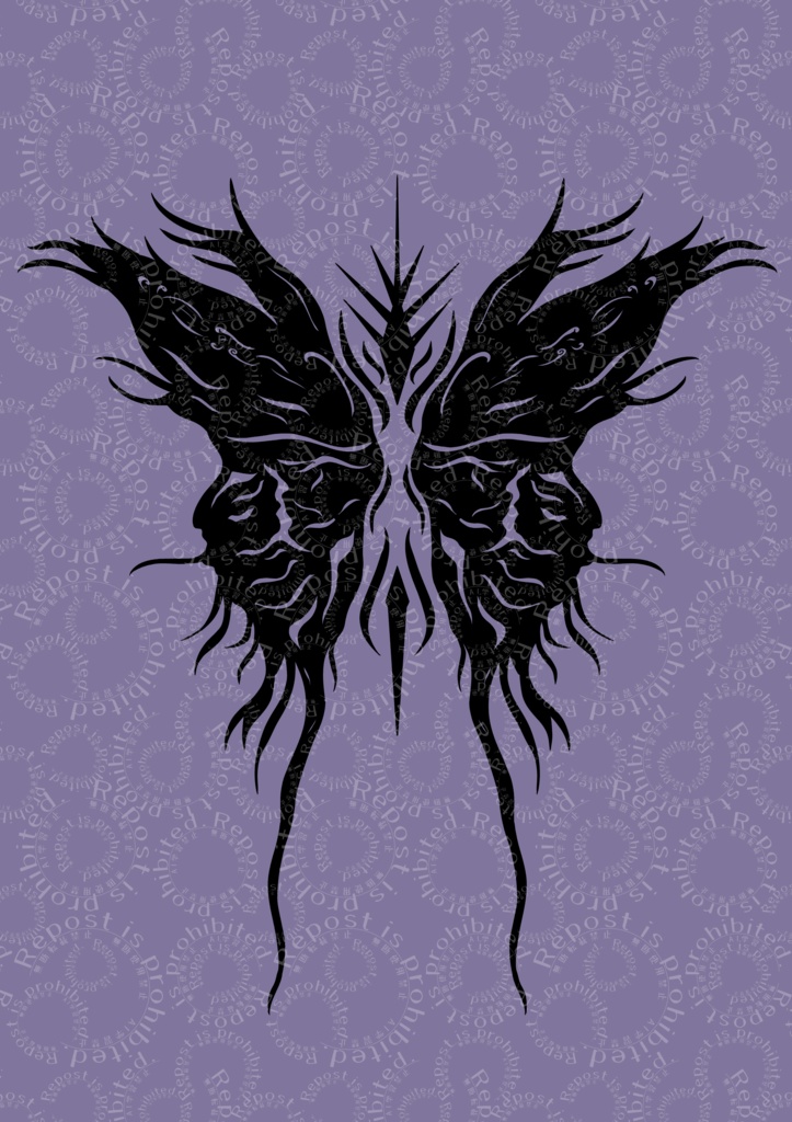 蝶のタトゥー詰め合わせセット【VRC想定】