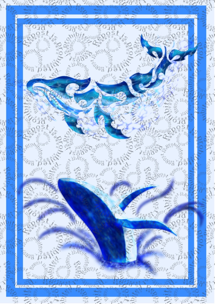 タトゥーセット⑪ 金魚・クジラVer【VRC想定】