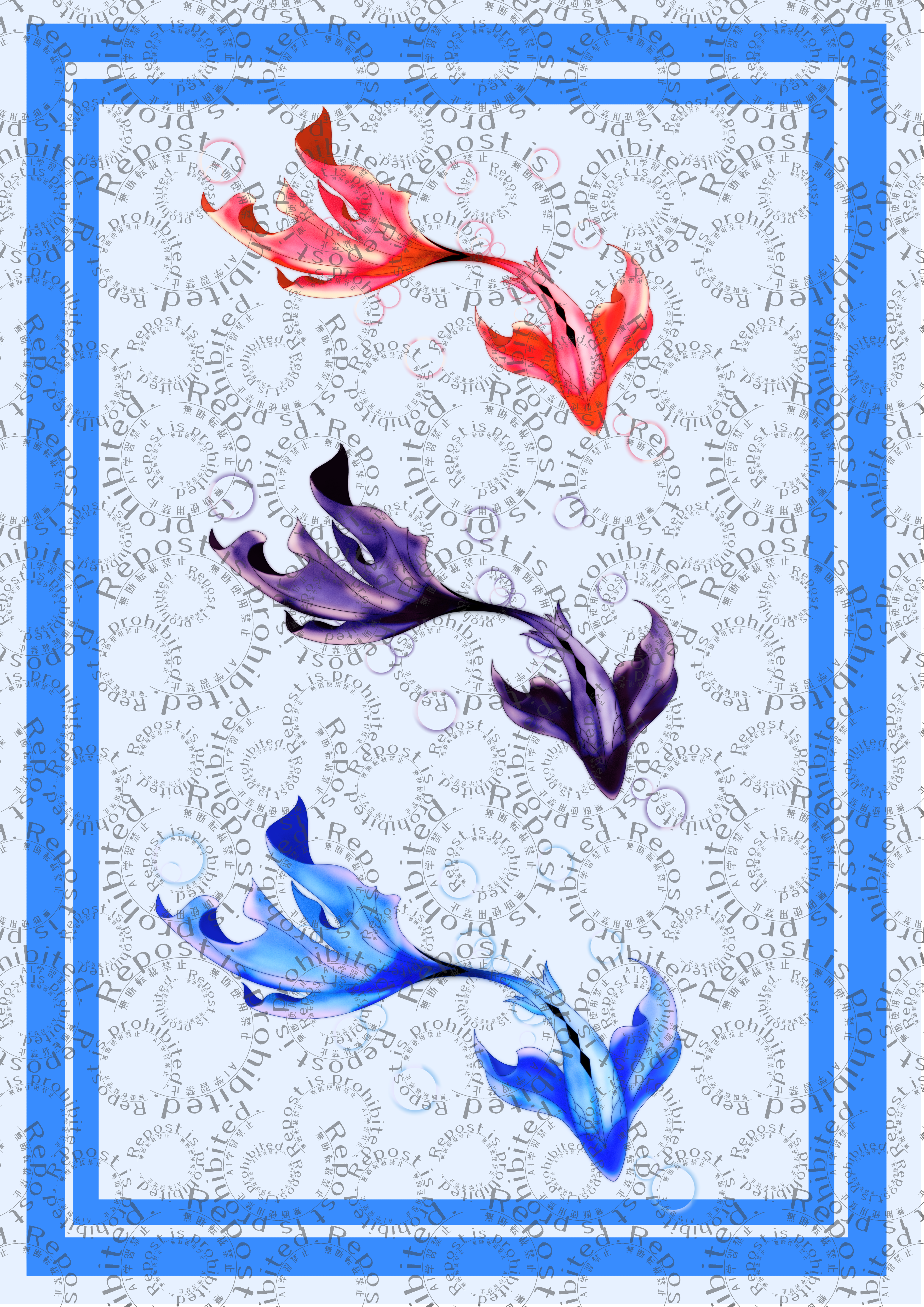 タトゥーセット⑪　金魚・クジラVer【VRC想定】