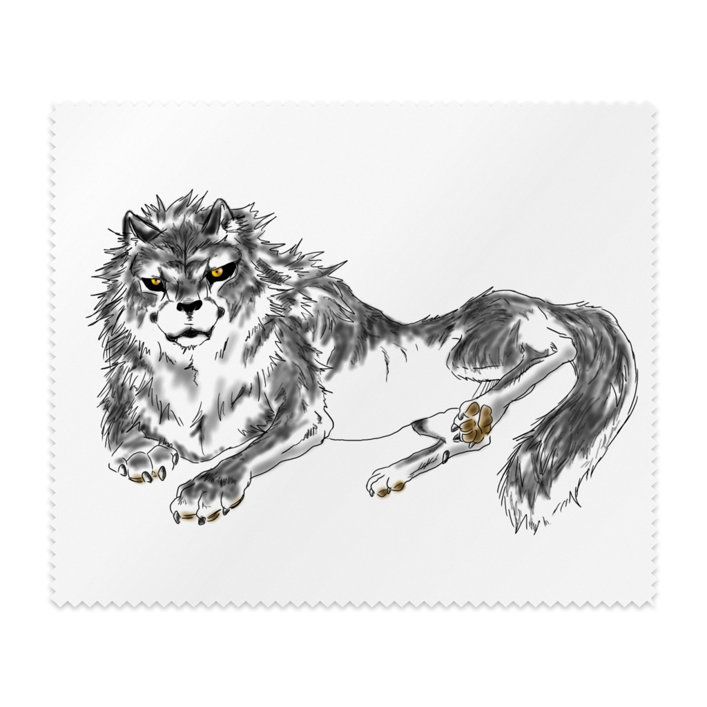 寝そべり狼クリーナー 獣人屋本舗 Booth