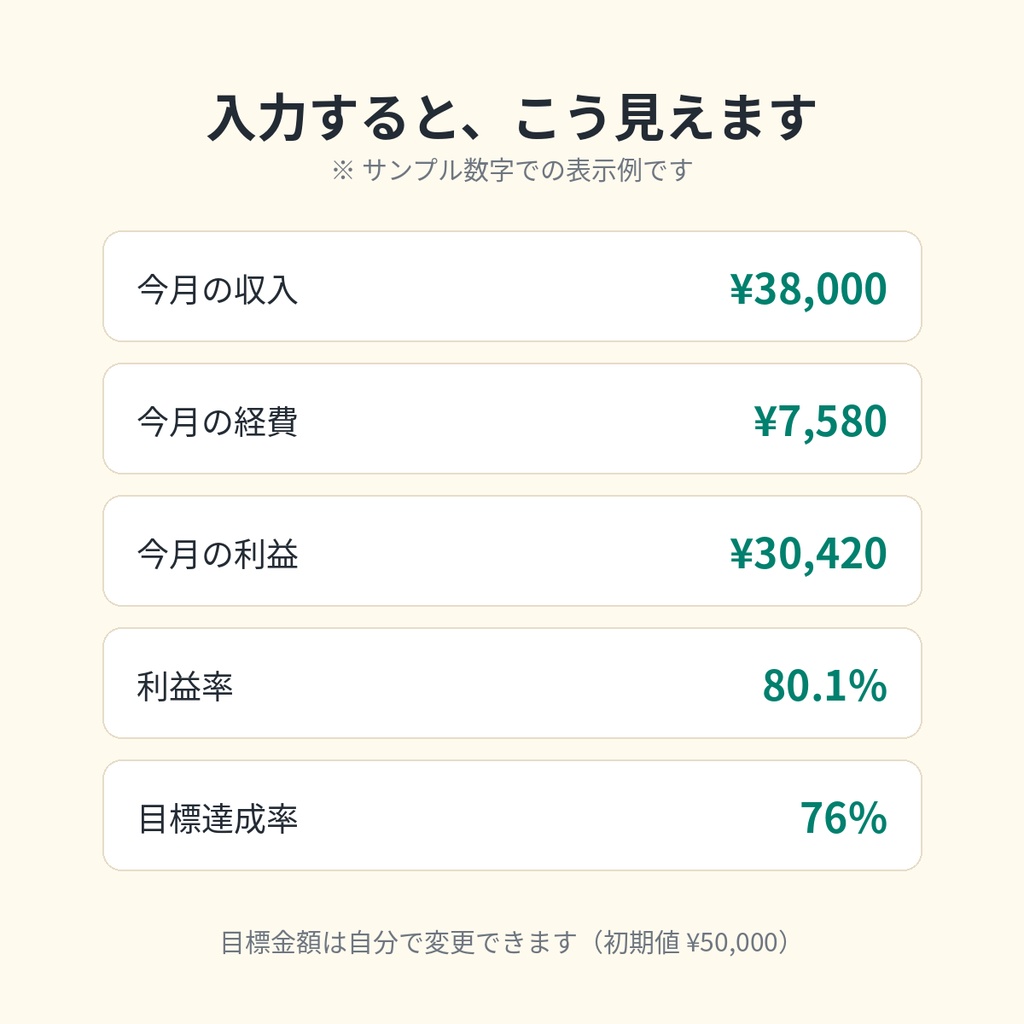 副業まるごと管理シート|収入・経費・月次集計・確定申告メモを1つに【Excel/Googleスプレッドシート対応】
