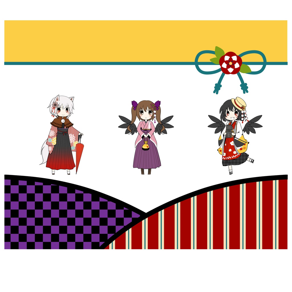 東方:天狗メンバー【和モダン】