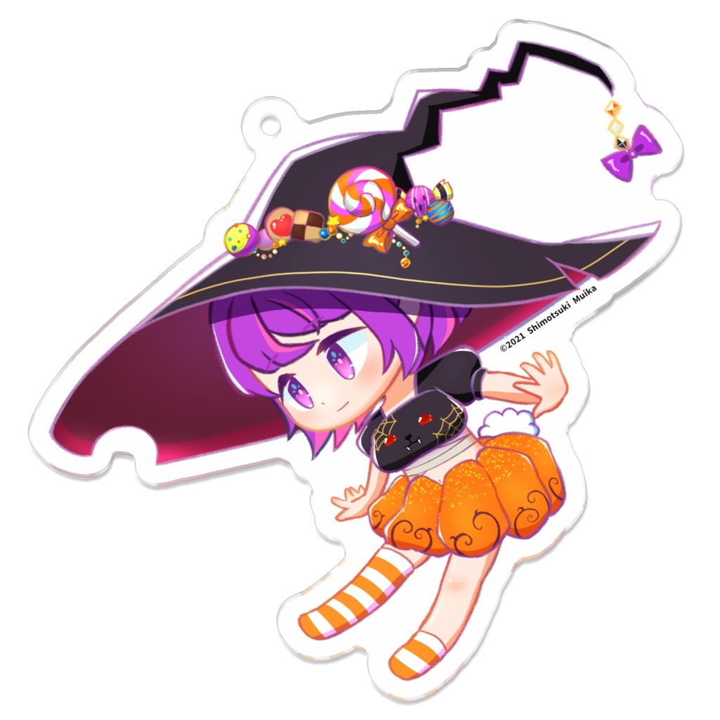 霜月むいか ハロウィンキーホルダー(2021)