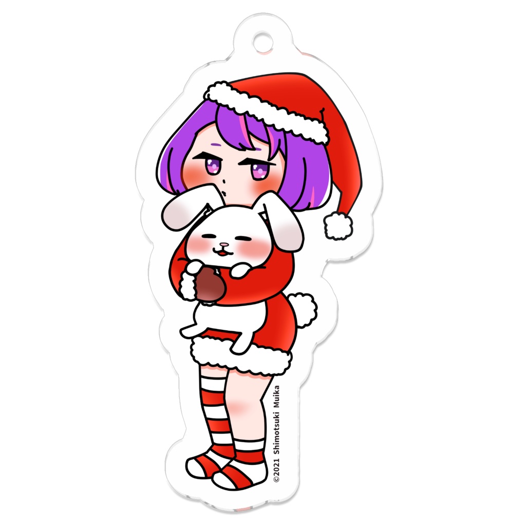 霜月むいか クリスマスキーホルダー(2021)