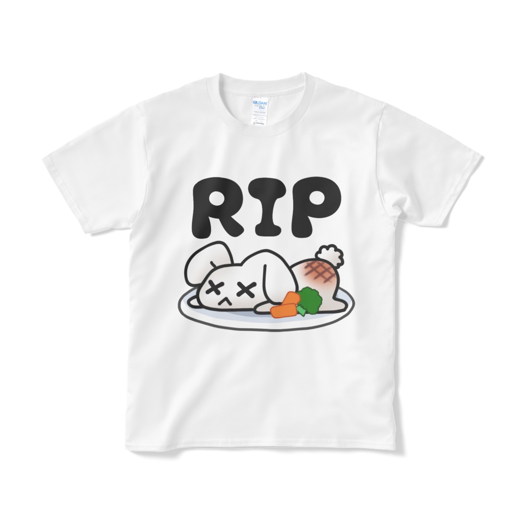 むいきゅRIP Tシャツ（白／ブラック／ネイビー）