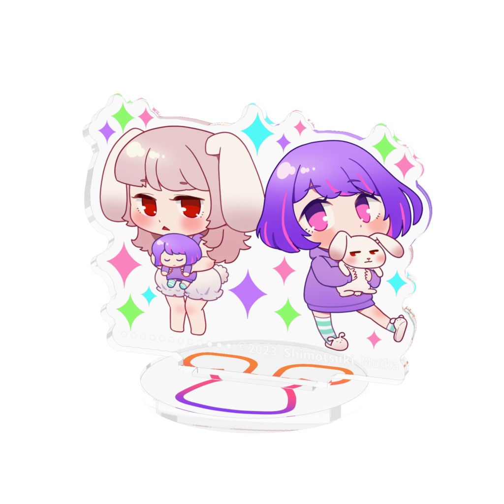 むいきゅん ちびアクリルフィギュアVer.3（高さは表記より低いです）
