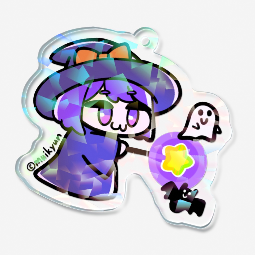 紫髪の子まじょホロアクキー