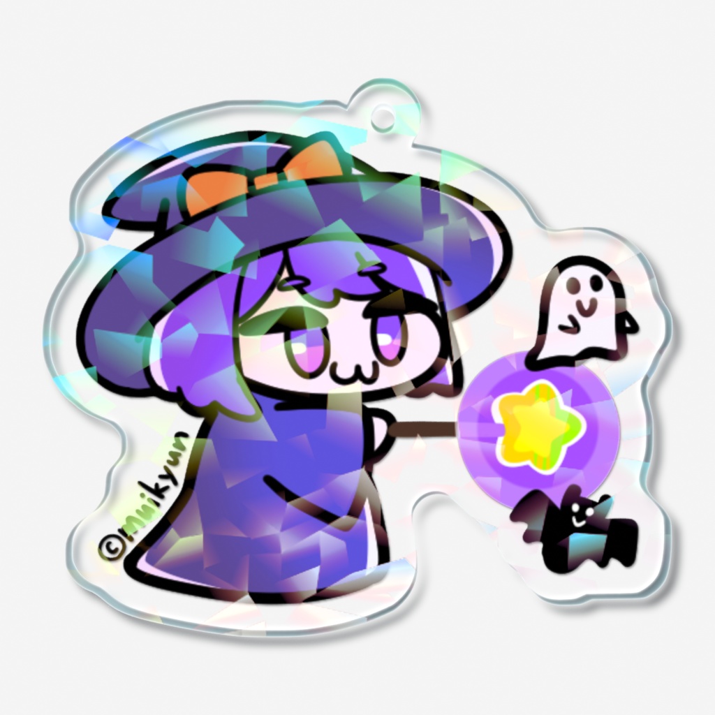 紫髪の子まじょホロアクキー
