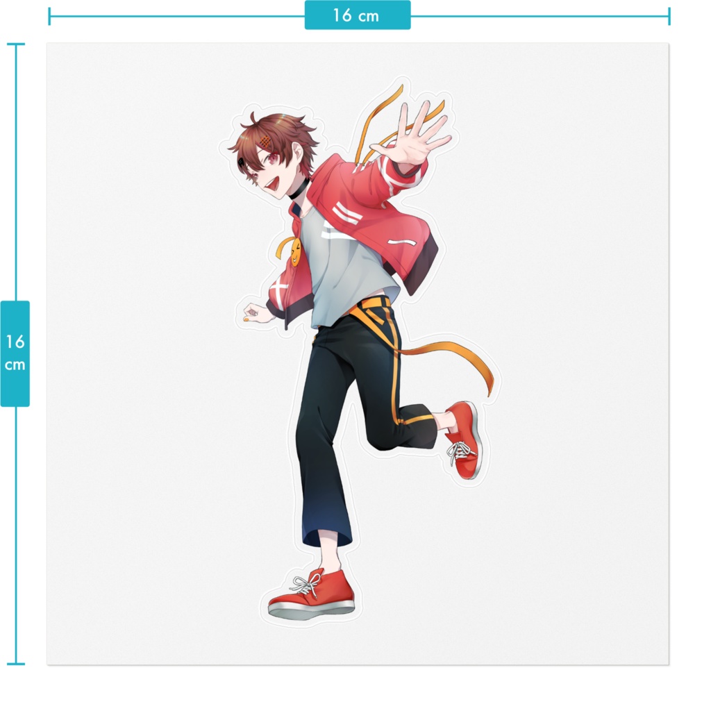 ばしぽのキービジュステッカー