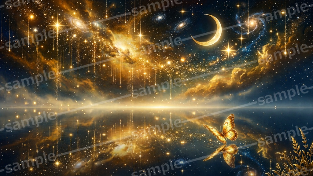 Moon Mirror Collection Vol.1 幻想背景素材集【PNG5枚・商用利用OK】