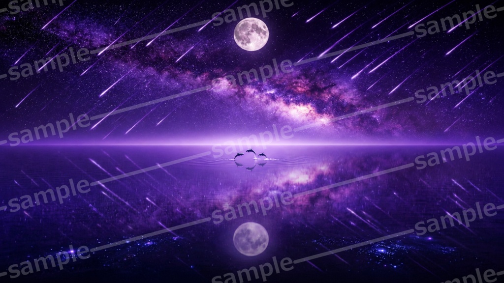 Moon Mirror Collection Vol.1 幻想背景素材集【PNG5枚・商用利用OK】
