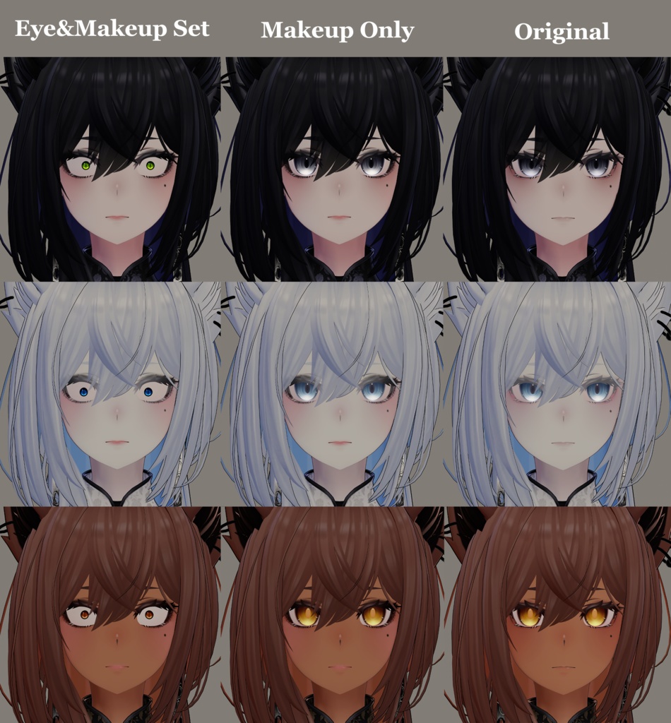 【Lasyusha・ラシューシャ対応】Custom Eye Texture&Makeup 'Lasyusha 003'