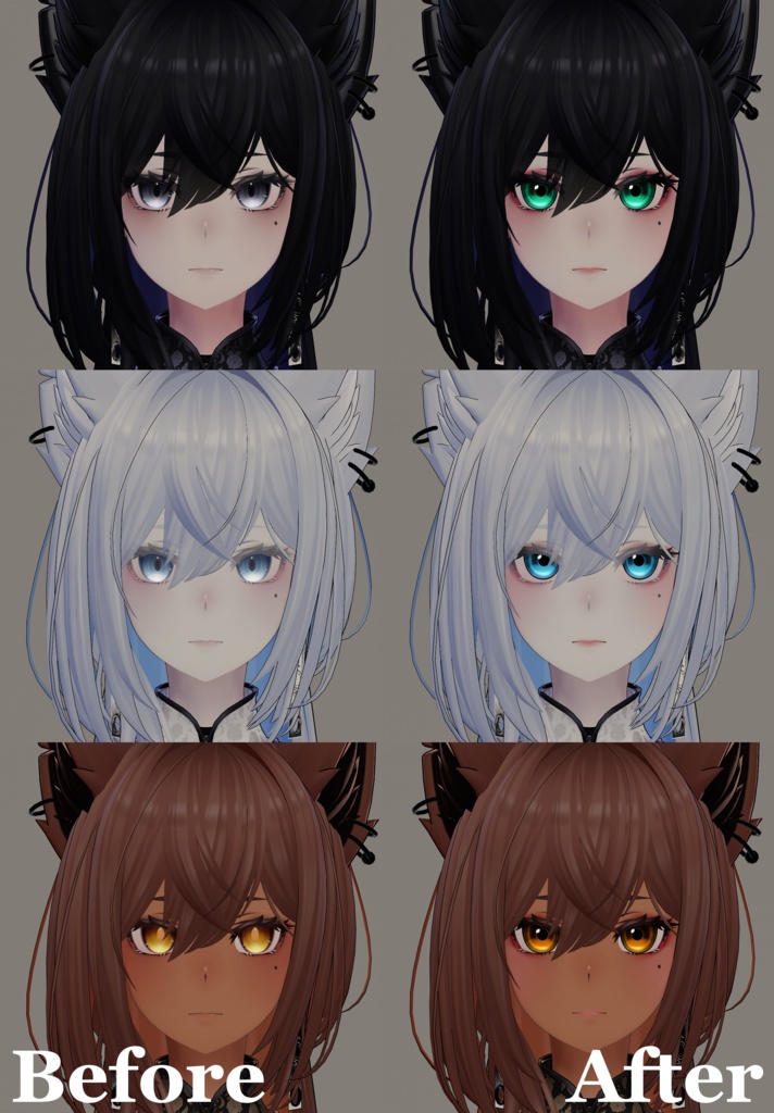 【Lasyusha・ラシューシャ対応】Custom Eye Texture&Makeup 'Lasyusha 004'