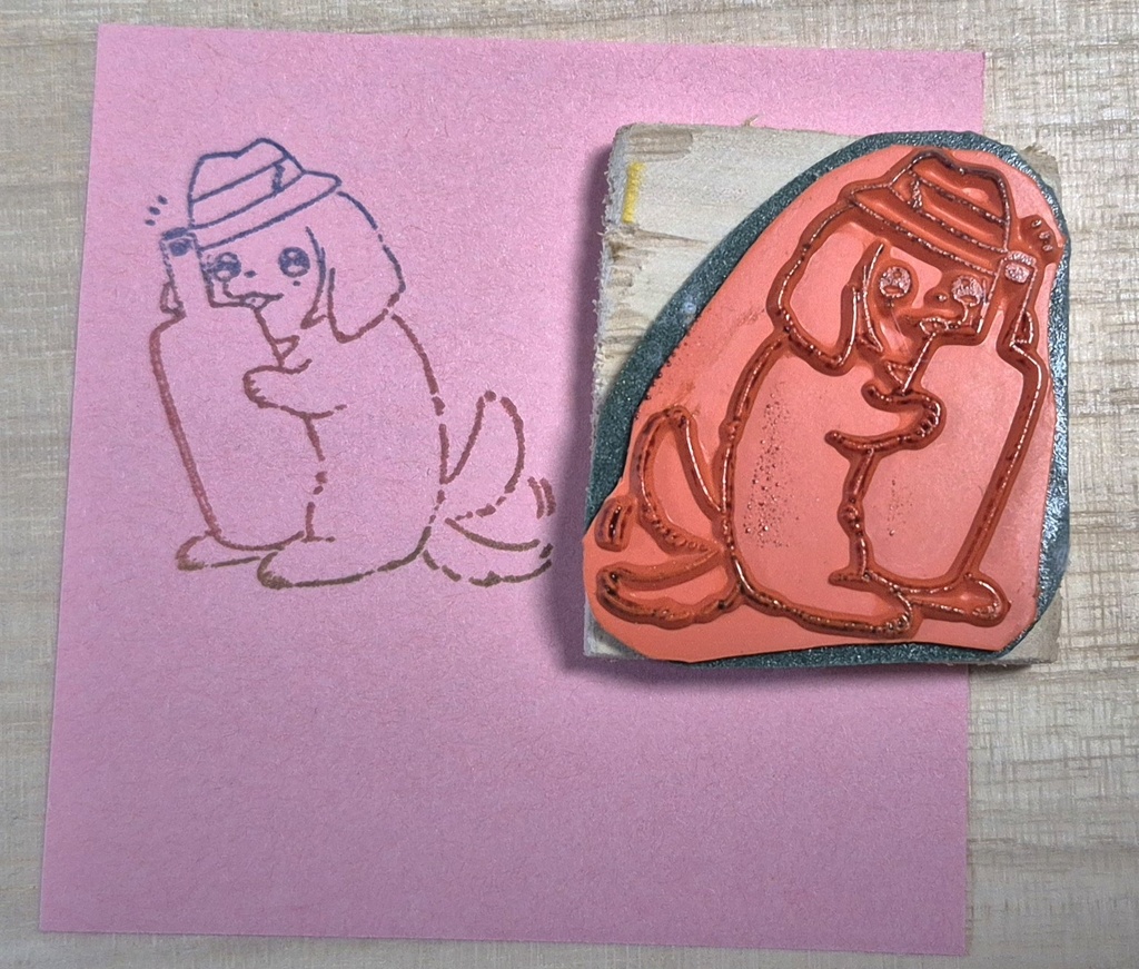 静いぬさんスタンプ