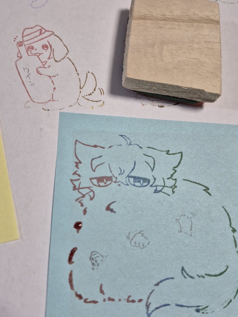 静いぬさんスタンプ