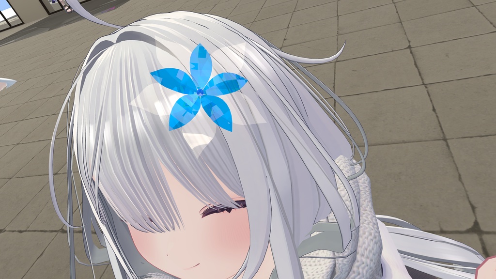 お花の髪飾り