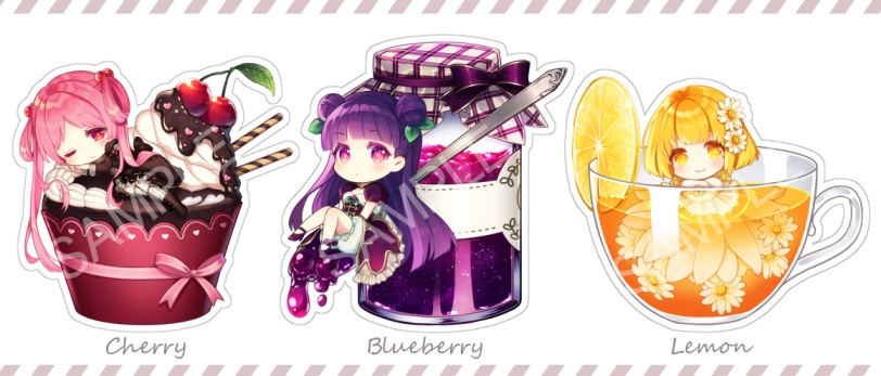 果物女子 オリジナルアクリルキーホルダー