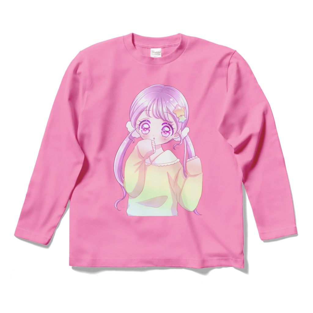 わたあめおんなのこ長袖Tシャツ