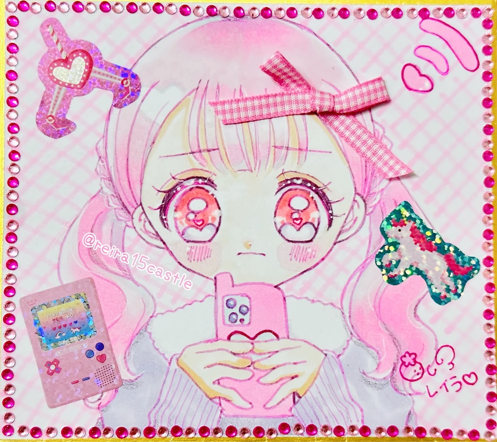 デコレーション色紙原画♡01