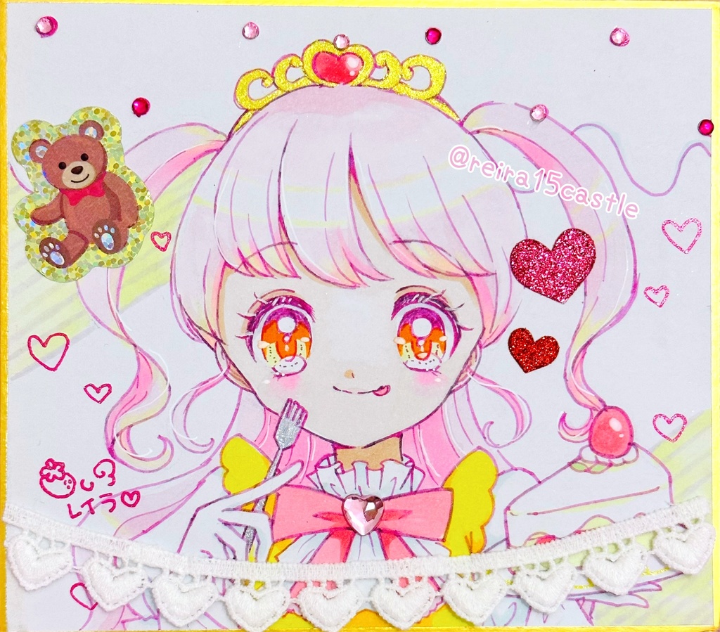 デコレーション色紙原画♡02