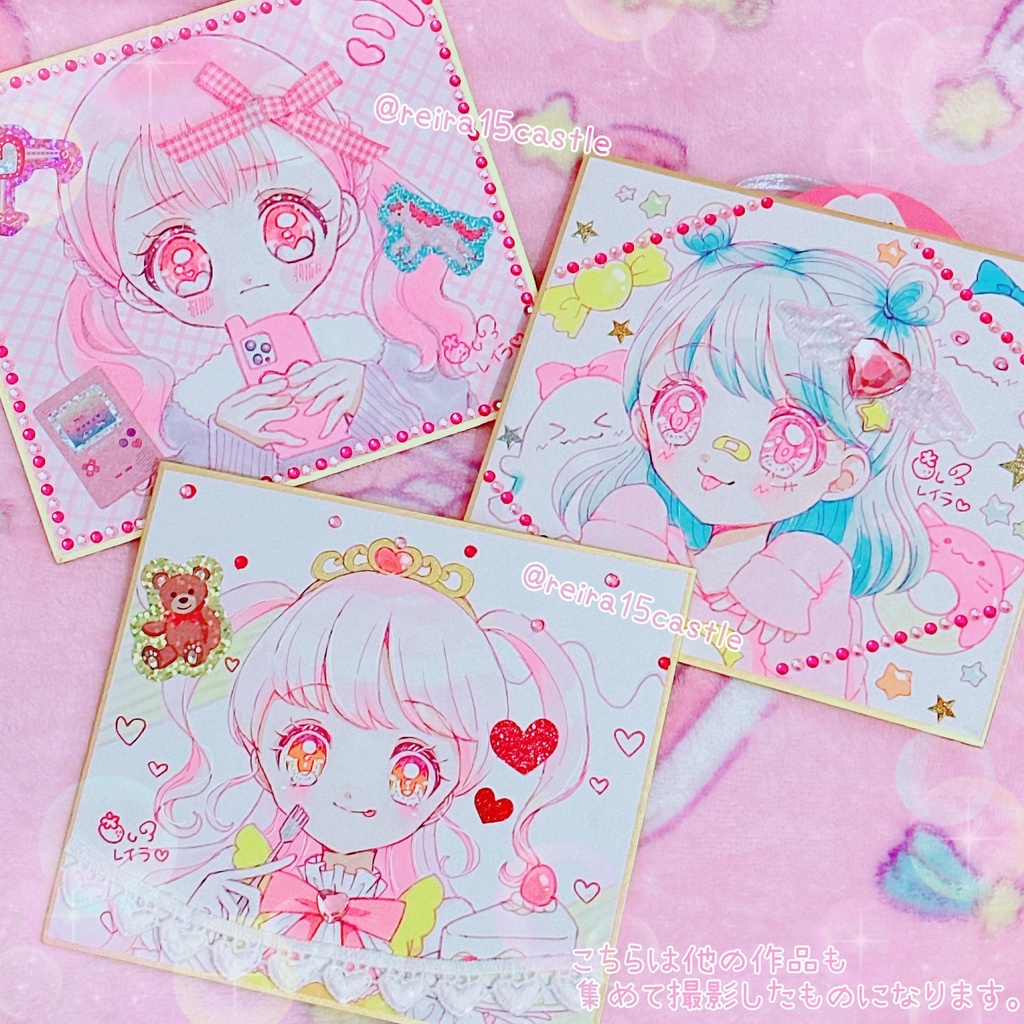 デコレーション色紙原画♡03