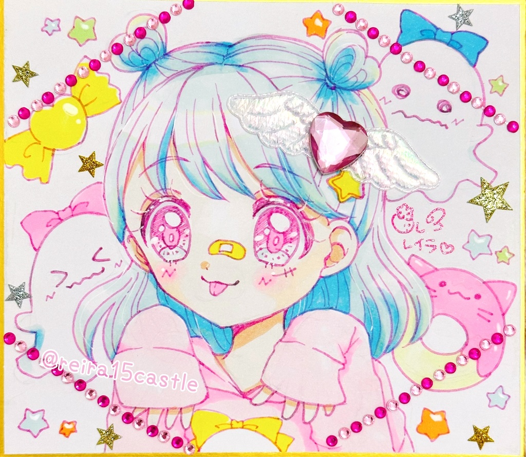 デコレーション色紙原画♡03