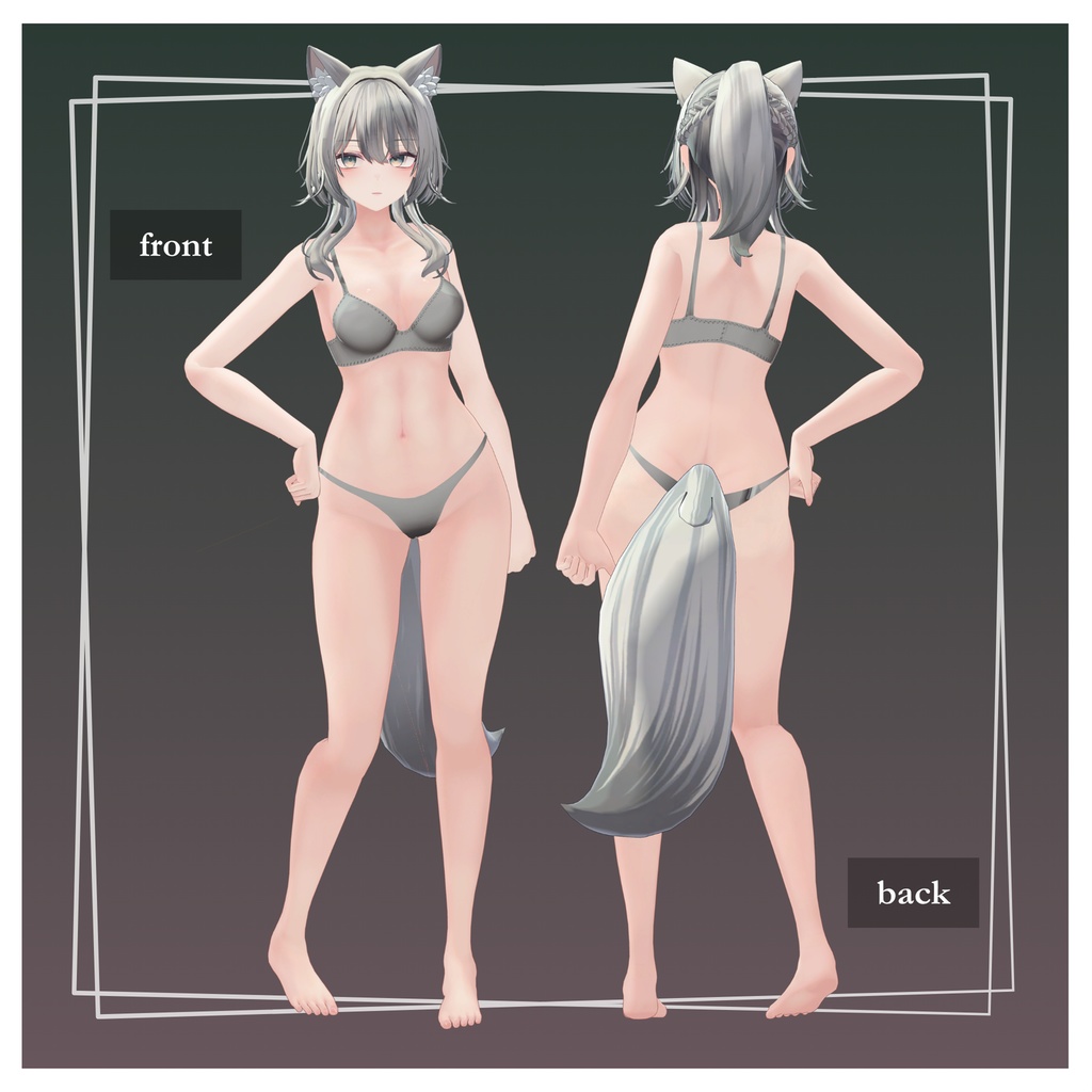 オリジナル3Dモデル 「翠羽」-Suiha-